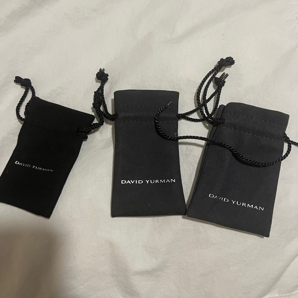 David Yurman Elegant Black Pouches